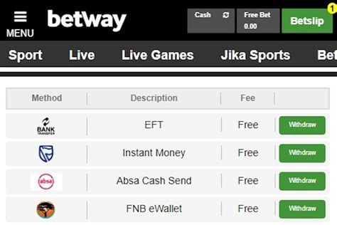 how to withdraw from betway - Betway withdrawal